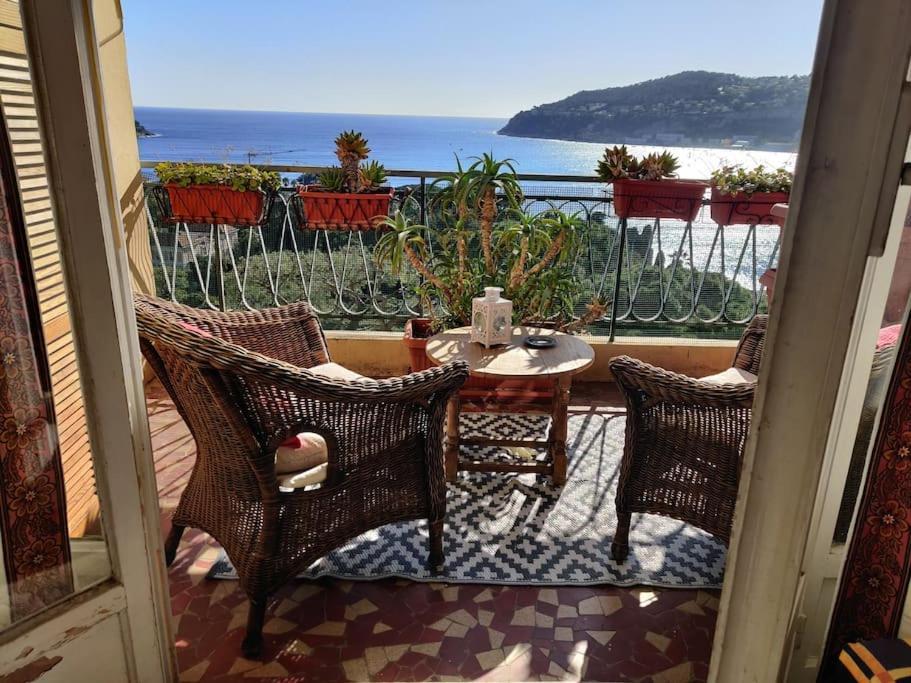 Vintage Flat On Villefranche Bay - Free Car Park Exterior foto