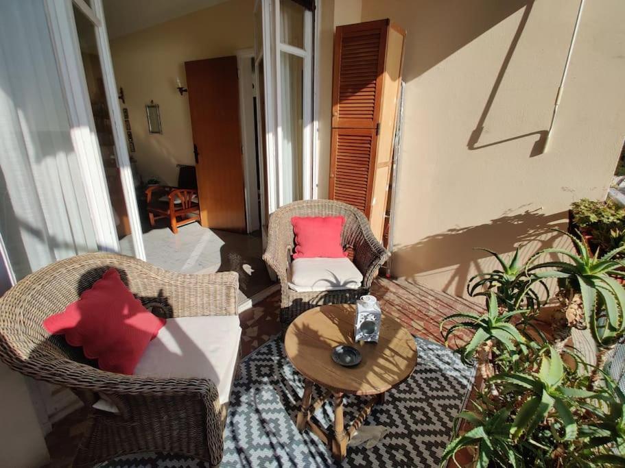 Vintage Flat On Villefranche Bay - Free Car Park Exterior foto