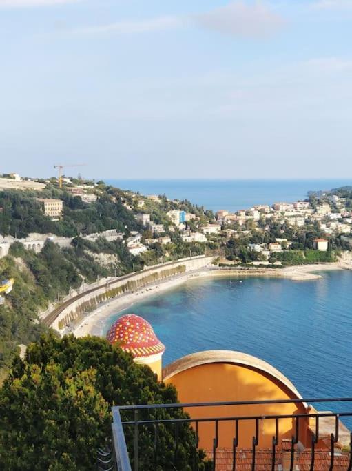 Vintage Flat On Villefranche Bay - Free Car Park Exterior foto